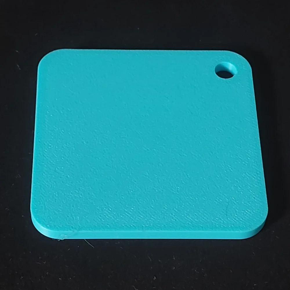 Echantillon PLA mat Bleu Lagon imprime en 3D