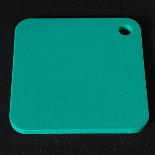 Echantillon PLA mat Vert Emeraude imprime en 3D