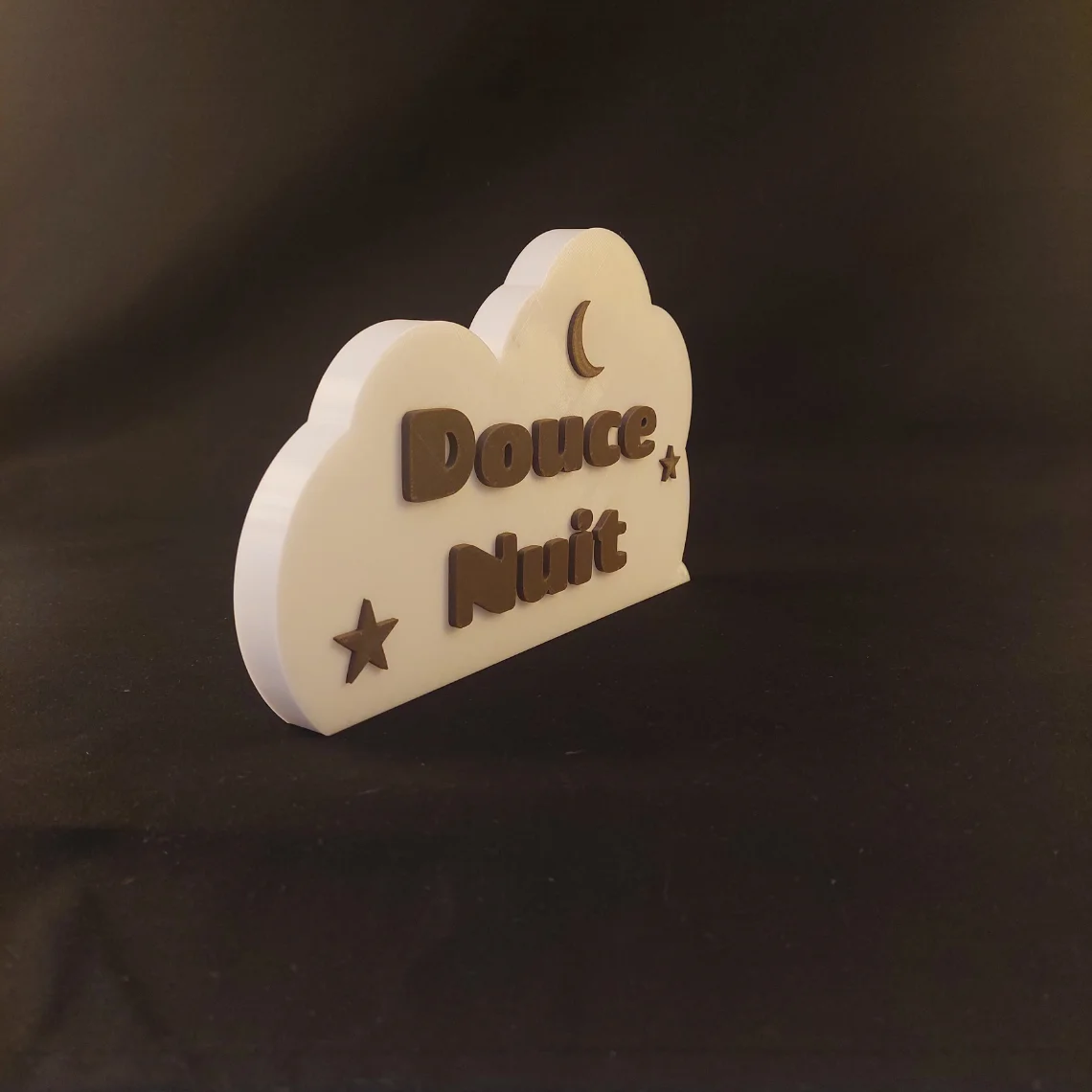 Nuage impression 3D douce nuit chambre enfant PLA biosourcé- fabriqué en France
