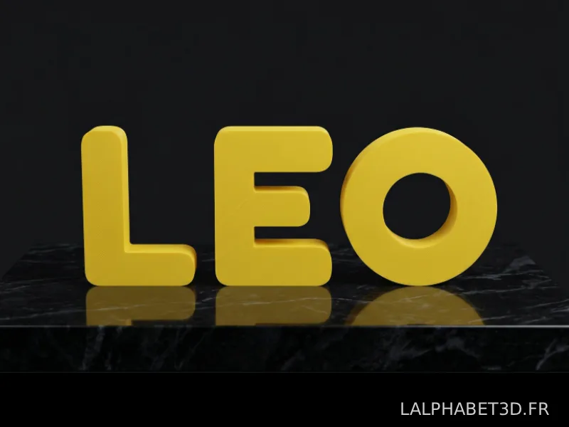 Cadeau 3D personnalisé prénom sans socle à poser ou accrocher